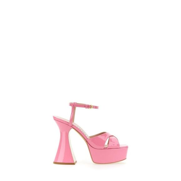 MOSCHINO COUTURE Shoes - MOSCHINO COUTURE Women's Platform Sandals with Sculptural Heel Women PINK Wedges